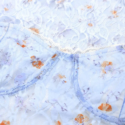 Spring New Women's Dresses Sexy Low Chest Lace Print Mini Dress Fashion Long Sleeves Casual Slim Elegant Female Dresses Clothing