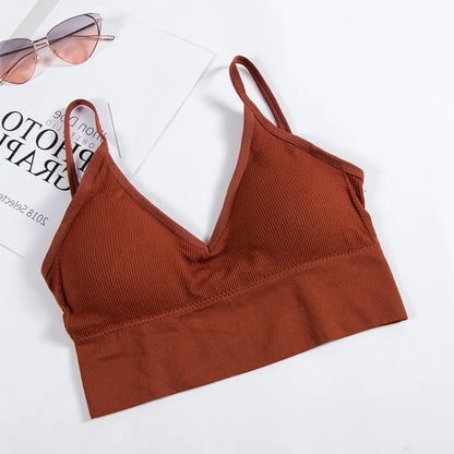 Women Seamless Bras Tank Top Push Up Bra Wireless Sexy Underwear Breathable Yoga Bra For Women Tank Crop Top Brassiere