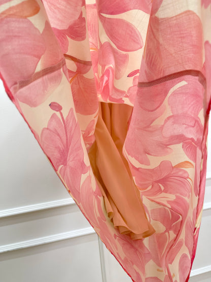 High Quality Fashion Spring And Summer New 2025 Linen Printed Dress For Women