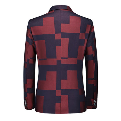 2024 New Men Business Social Suit Jacket Summer Male Single breasted Thin Dress Male Jacquard Blazers Coats