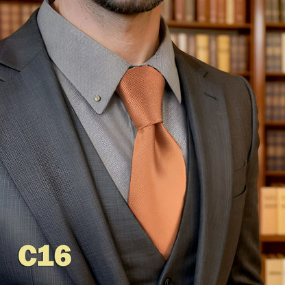 Red Pink Luxury Ties for Men Business Neckties Solid Blue Wedding Suit Formal Dress School Accessories Dropshipping