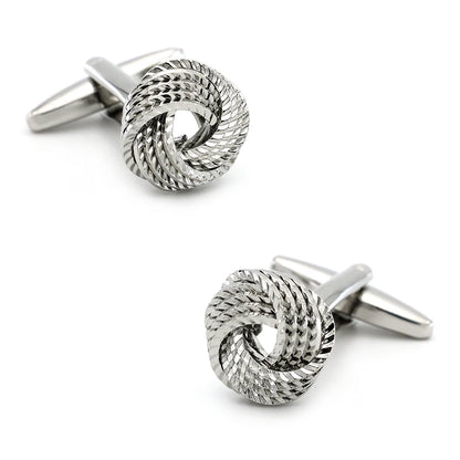iGame Fashion Knot Cuff Links Quality Brass Material Woven Ball Design Cufflinks For Wedding  Men