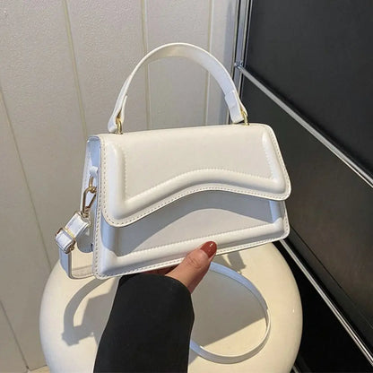New Fashion Sling Shoulder Bag Trend PU Leather Messenger Handbags Solid Color Leisure Stylish Crossbody Bags For Women Girls