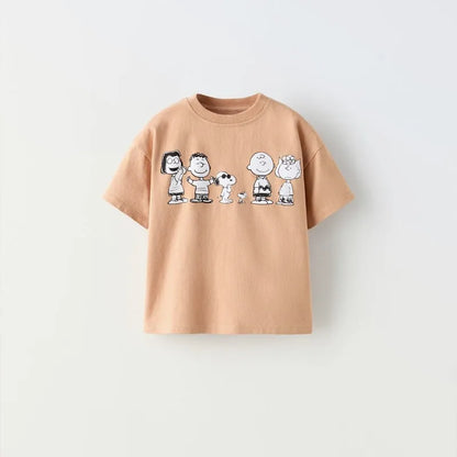 Fashion Brand Design Children T-shirt Summer Clothing Cartoon Short-sleeved Top Kids Boys Clothes Crewneck Pullover T Shirts