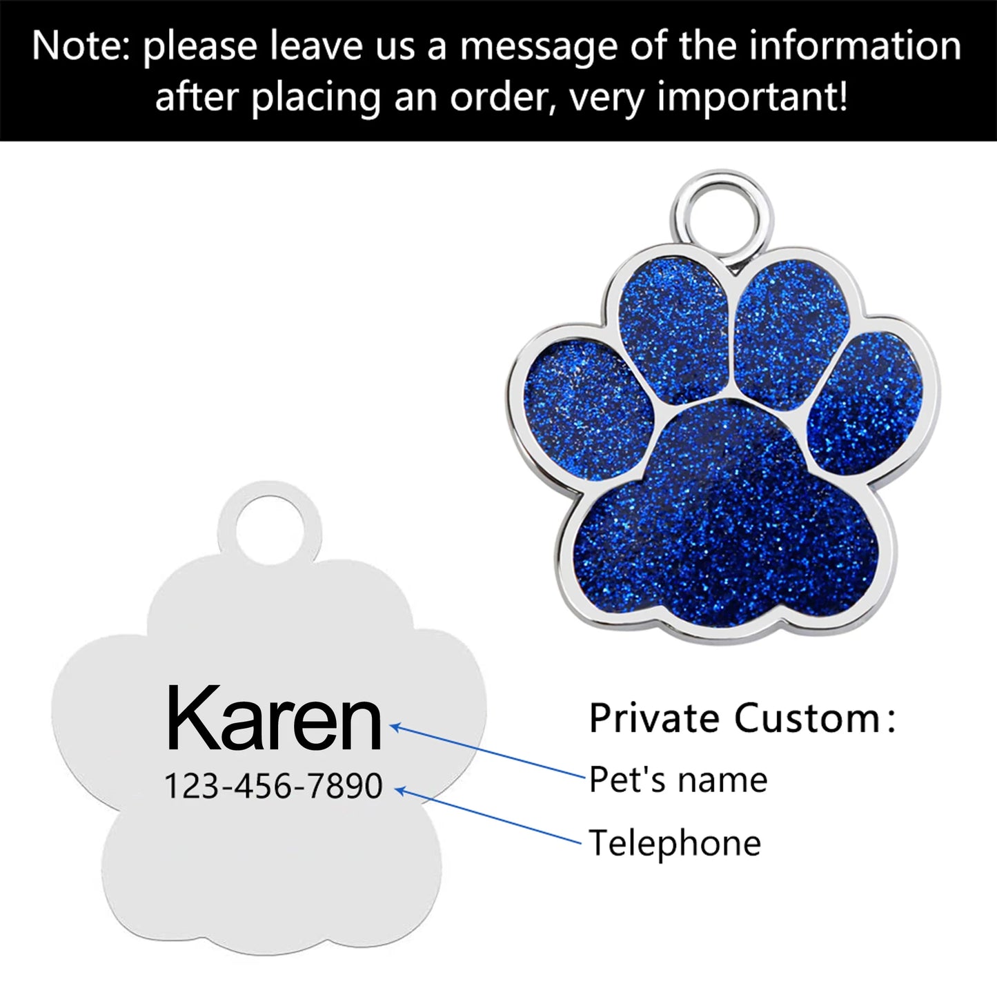 1Pc Pet Dog Tag Personalized Engraved Cat Name Tag Custom Dog Id Mark Collar Nameplate Anti-loss Pendant Cat And Dog Accessories