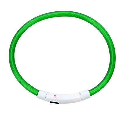 Led Usb Dog Collar Pet Dog Night Luminous Charge Collar Led Night Safety Flashing Glow Dog Loss Prevention Collar Pet Accessorie