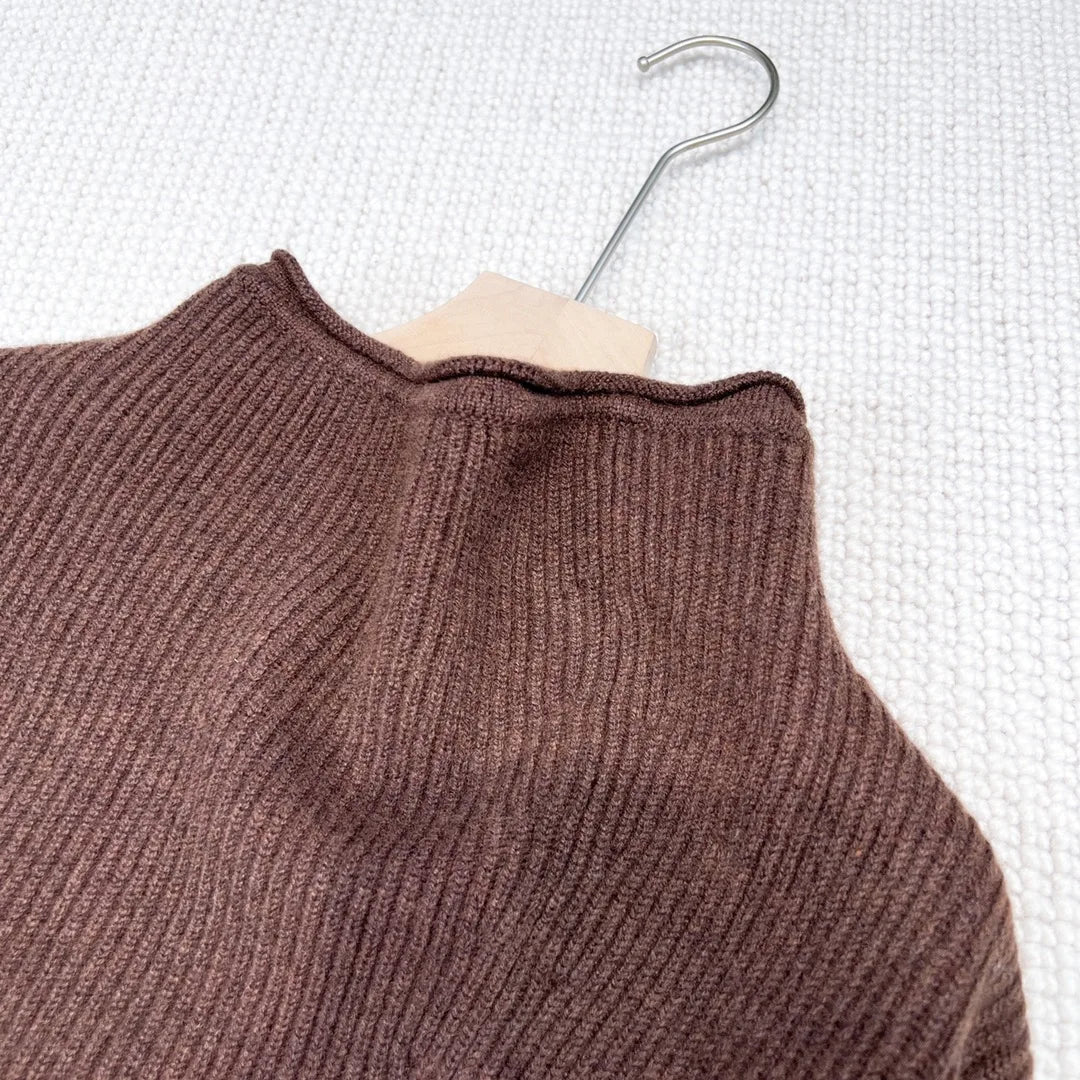 100% Cashmere  Jersey Dropped Shoulders Loose Fit Pullover Women Sweater