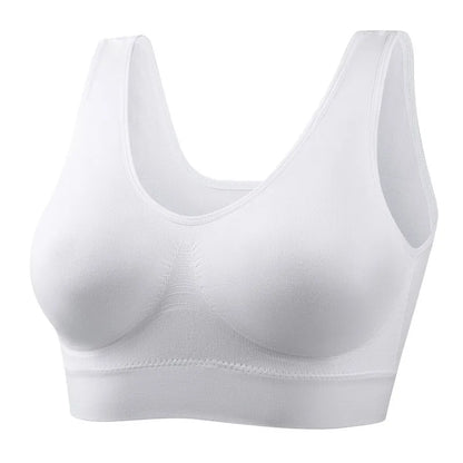 Women Wireless Sports Bra Fitness Running Vest Gym Workout Underwear Padded Tops Bralette Breathable Brassiere Push Up Bras