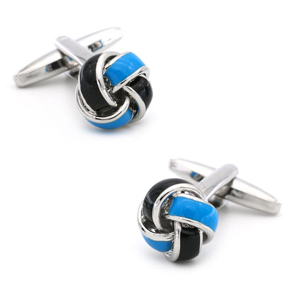 iGame Fashion Knot Cuff Links Quality Brass Material Woven Ball Design Cufflinks For Wedding  Men
