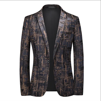 2024 New Men Business Social Suit Jacket Summer Male Single breasted Thin Dress Male Jacquard Blazers Coats