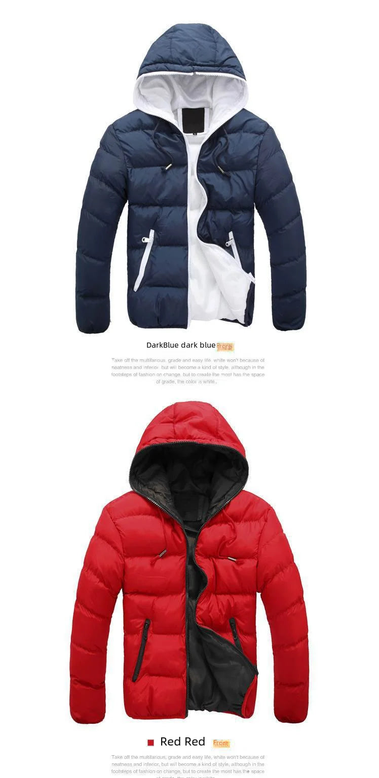 Men's Autumn/winter Cotton-padded Jacket Coat European/american Style Wish Factory Direct One-piece Delivery