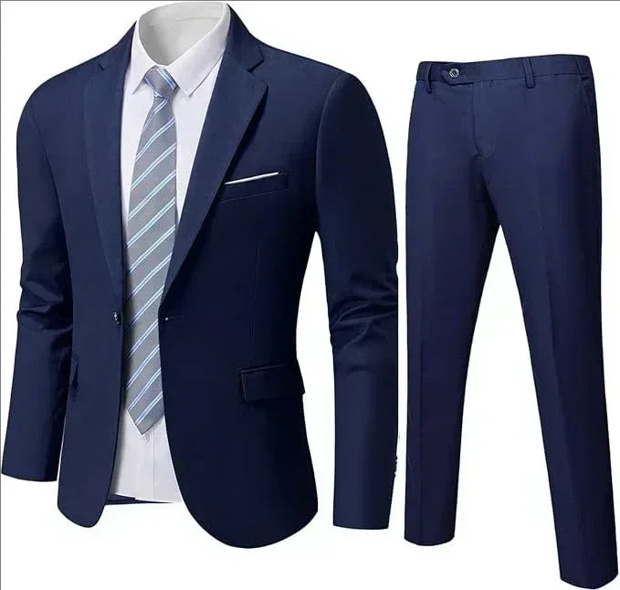Suit For Men Elegant Wedding 3 Pieces 2 Sets Blazers Full Jackets Vest Pants Formal Fashion Luxury Coats 2025 Classic Costume