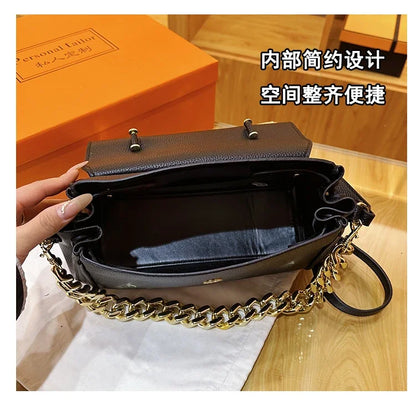 Premium Retro Messenger Bag Women - Textured Leather Shopper with Custom Paris Letter Logo & Versatile Crossbody Strap Design