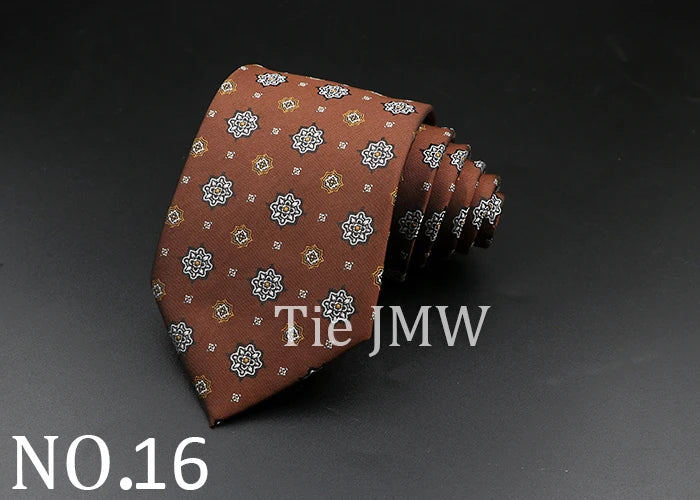 8 cm Tie Gravatas Newest Design Woven 8 cm Silk Necktie Wedding Business Suit Accessories Blue Man Dot Fit Group Party Office