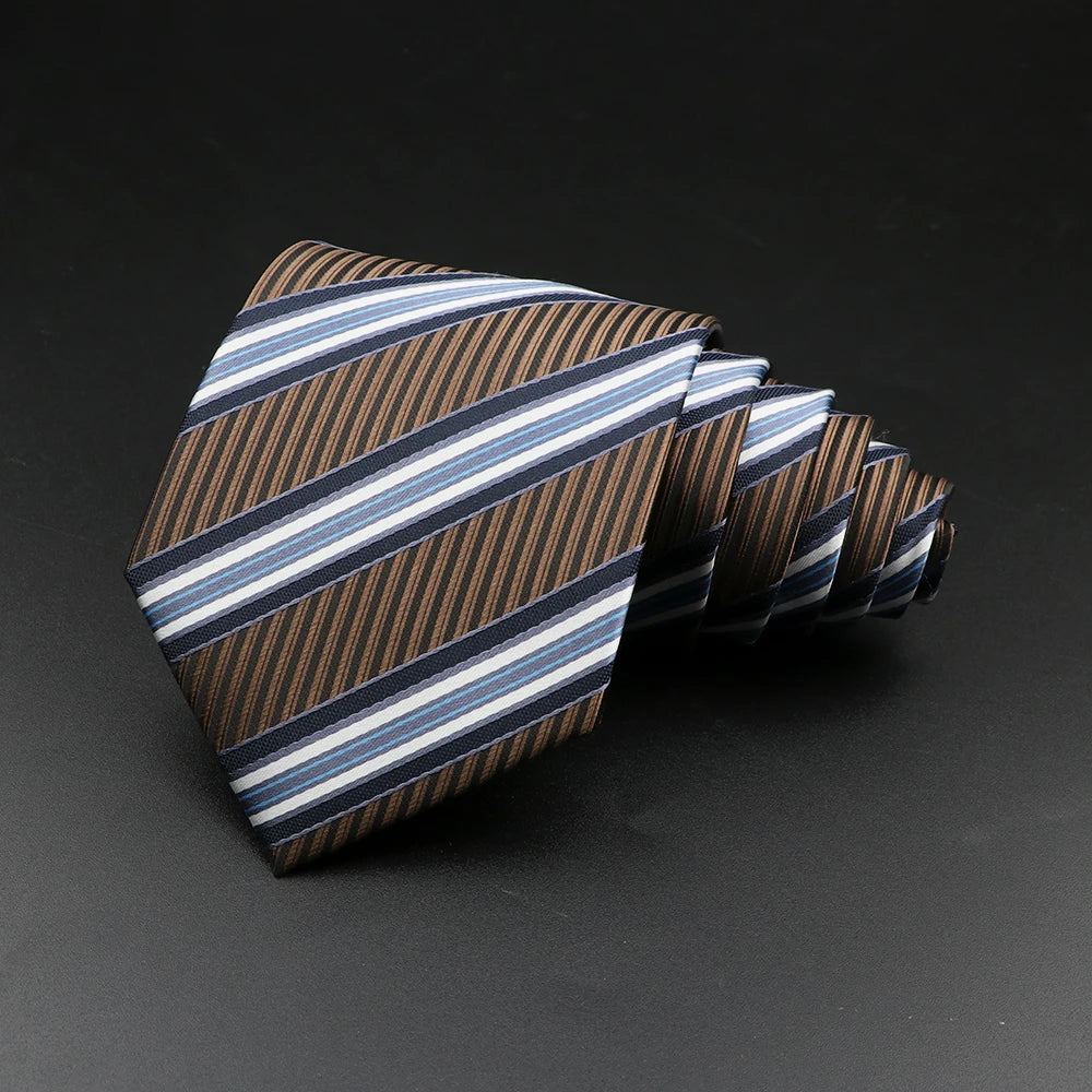 8 cm Tie Gravatas Newest Design Woven 8 cm Silk Necktie Wedding Business Suit Accessories Blue Man Dot Fit Group Party Office