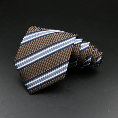 8 cm Tie Gravatas Newest Design Woven 8 cm Silk Necktie Wedding Business Suit Accessories Blue Man Dot Fit Group Party Office