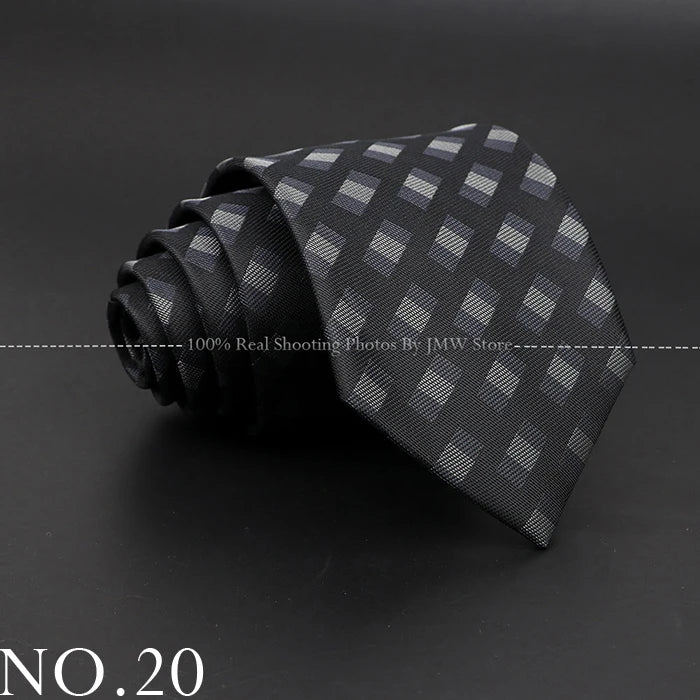 New Design Wedding Men Tie Black Solid Striped Paisley Flower Neckties Men Business Dropshipping Groom Collar Accessories Gift