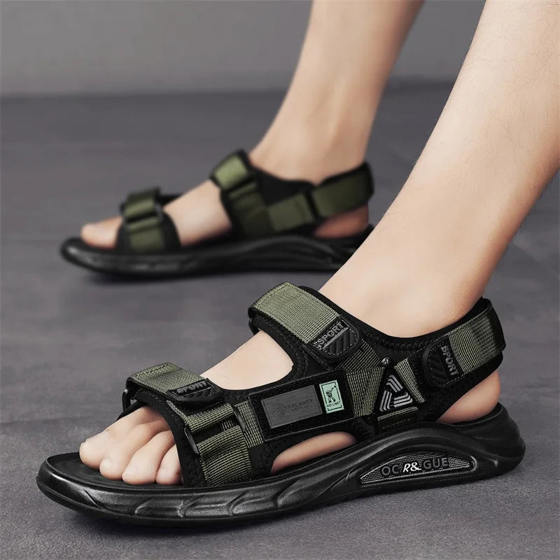 Men's casual sandals summer new outdoor anti slip beach shoes student comfort Breathable sports sandals youth fashion slippers