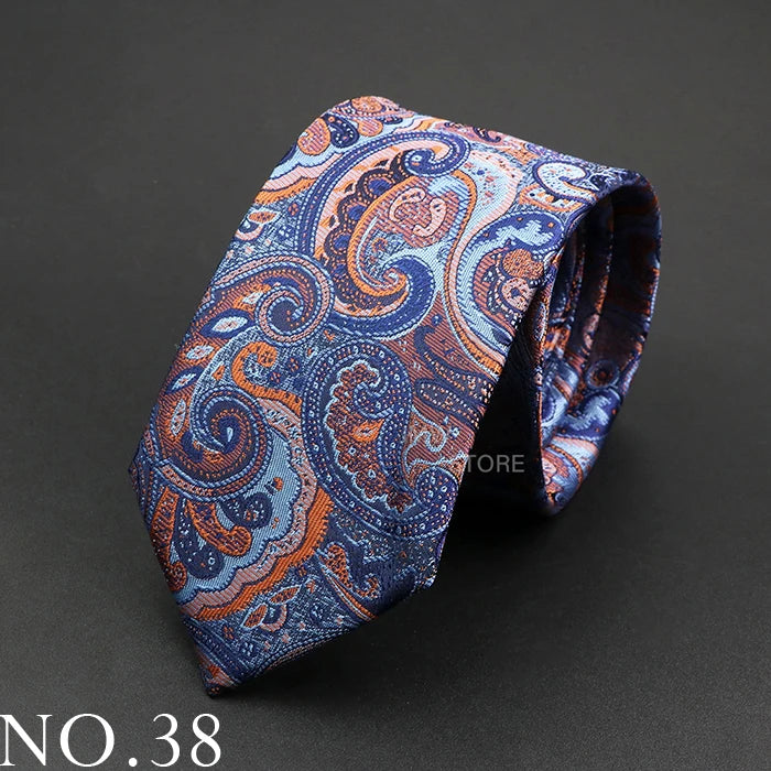 New Design Wedding Men Tie Grey Brown Green Paisley Flower Neckties Men Business Dropshipping Groom Collar Accessories Gift