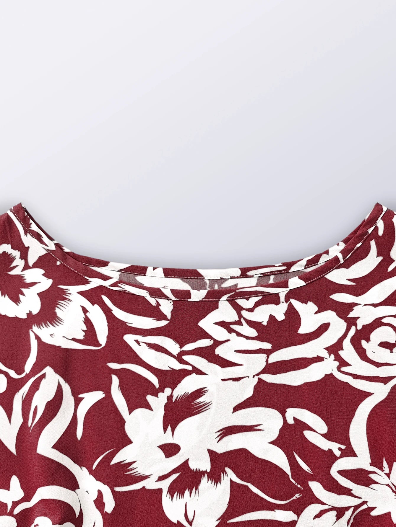 Spring Summer Elegant Flower Print Dress Short Sleeve Folded Dresses for Women Mother's Day