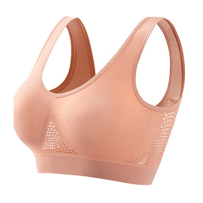 Women Large Size Bra Vest Daily Casual Running Fitness Yoga Beauty Tank Top Sports Vest Without Steel Rims Comfy Breathable Bra