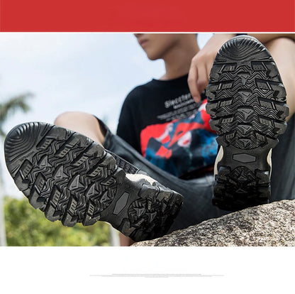 Men Sneakers Summer Wading Mesh Shoes Comfortable Slip on Outdoor Hiking Shoes Zapatos Hombre Casual Climbing Trekking Footwear