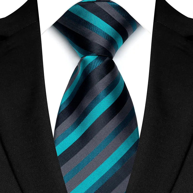 41 Colors 8CM Mens Ties Green Blue Plaid Stripes Floral Classic Business Necktie Jacquard Woven Neck ties For Men Wedding Party