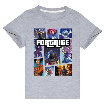 Fortnite T-Shirt Summer Cartoon Children Short Sleeve T-Shirt for Boys Girls Kids TShirt Clothing Print Clothes