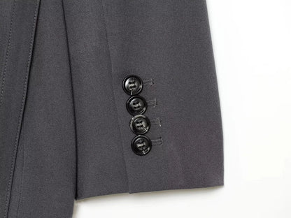 KONDALA Women Office Lady Trendy Blazer Set Belt Blazer Waist Skirt Design Pants New Fashion 2026 Spring Chic Commute Mujer Set