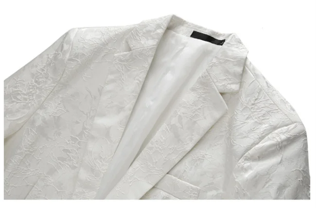 2024 New Men Business Social Suit Jacket Summer Male Single breasted Thin Dress Male Jacquard Blazers Coats