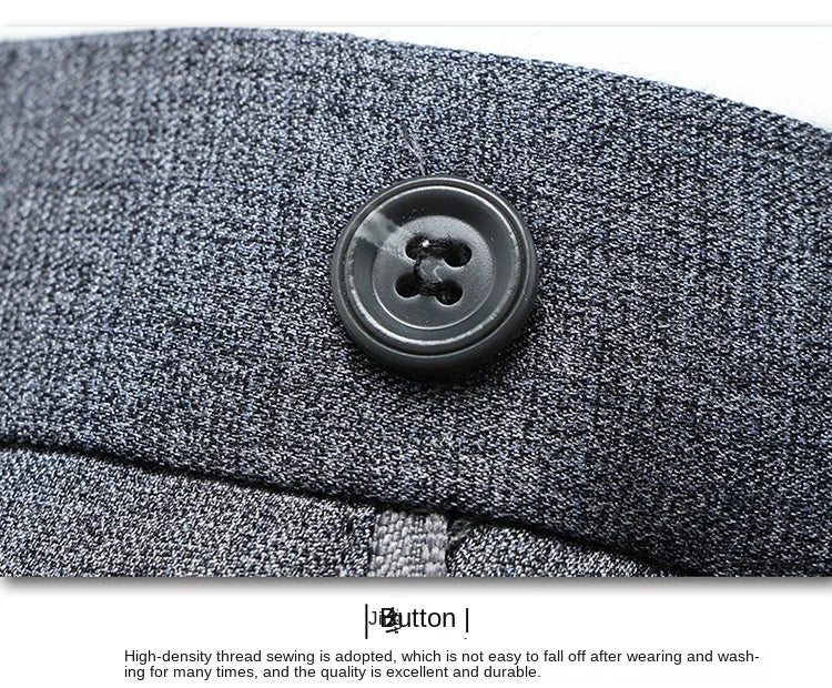 Spring Summer Suit Trousers For Men Straight flat linen Black Suit Pants Men Business Formal  Dress Pants Men Big Size 28-44 46