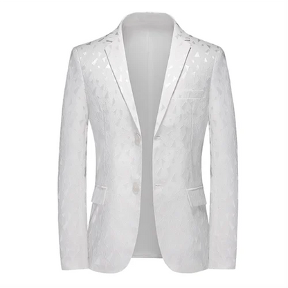2024 New Men Business Social Suit Jacket Summer Male Single breasted Thin Dress Male Jacquard Blazers Coats