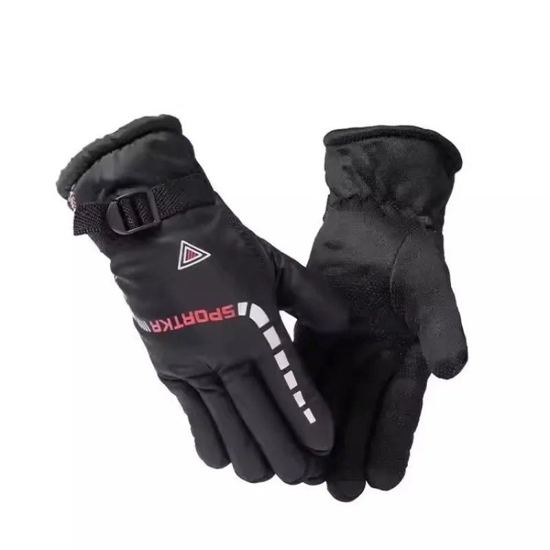 Winter Warm Cycling Glove Skiing Quick Drying Thick Inner Mitten Non-slip Snow Shoveling Gloves Mountaineering Windproof Mittens