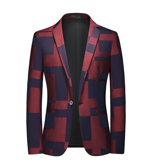2024 New Men Business Social Suit Jacket Summer Male Single breasted Thin Dress Male Jacquard Blazers Coats
