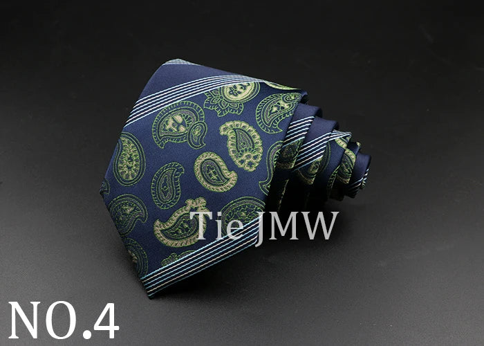 8 cm Tie Gravatas Newest Design Woven 8 cm Silk Necktie Wedding Business Suit Accessories Blue Man Dot Fit Group Party Office