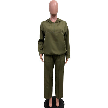 CM.YAYA Long Sleeve Women Set Loose Long Sleeve Hoodies Pant Suits 2024 Spring 2 Two Piece Sets Sporty Tracksuits Street Outfits