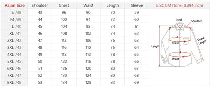 Quality Smooth Soft Anti-Wrinkle Men Shirts Long Sleeve Dress Shirts For Male Slim Social Business Blouse Solid Color Shirt 6XL