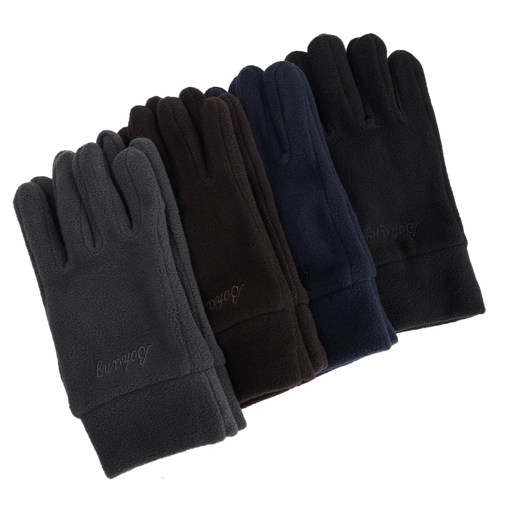 Winter Fleece Thick Gloves for Men Women Outdoor Snow Riding Ski Glove Warm and Cold-proof Protective Touchscreen Gloves Mittens