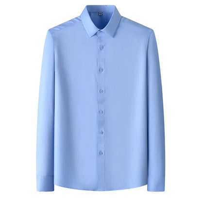 Slim Fit Anti-Wrinkle Men's Dress Shirt - Perfect for Any Occasion, Sizes S-6XL