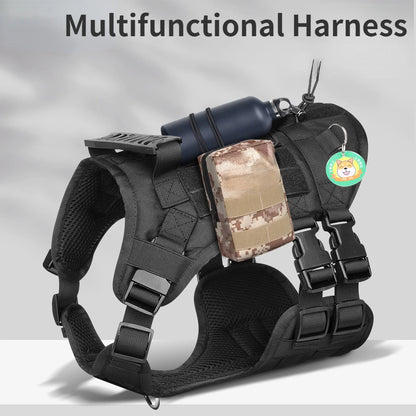 Tactical Dog Harness for Dogs No Pull Adjustable Pet Harness Working Training Easy Control Pet Vest Military Service Dog Harness