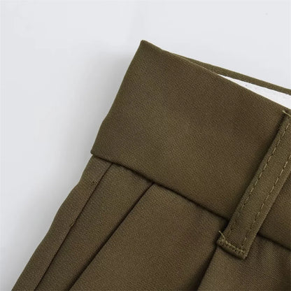 Autumn/Winter New Women's Wear New Fashion Style Slim Fit Short Tank Top Vest Wide Leg Pants Set