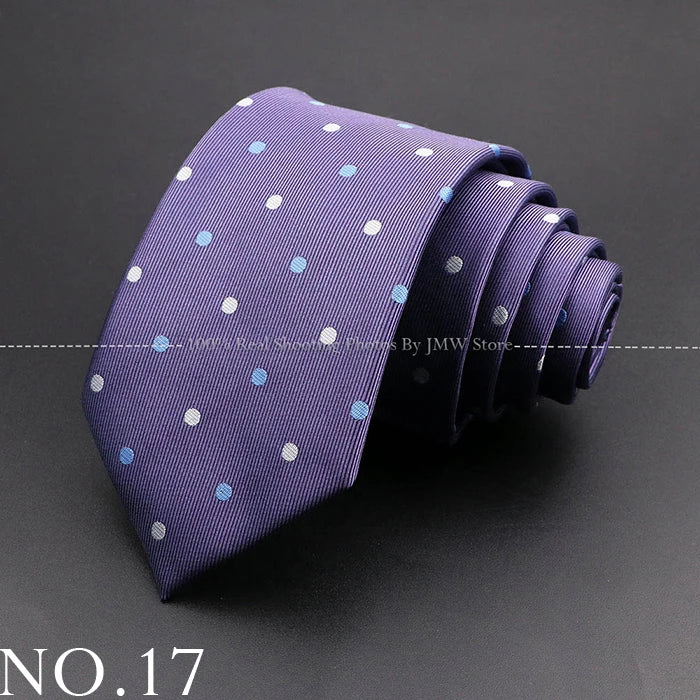 New Design Wedding Men Tie Purple Blue Solid Striped Plaid Dots Neckties Men Business Dropshipping Groom Collar Accessories Gift