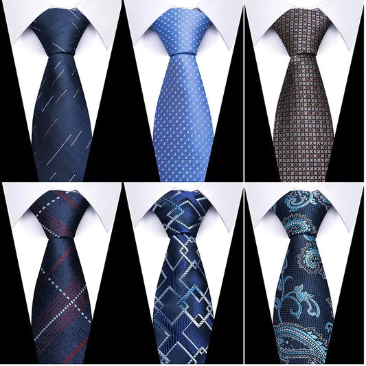 Tie For Men Necktie Fashion Brand Factory Sale 7.5 cm Gravatas Sliver Man's Plaid Shirt Accessories St. Valentine's Day