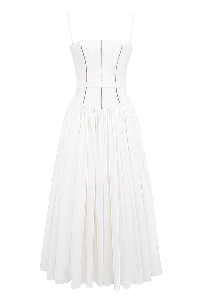 Spring Floral Print Chiffon Holiday Beach Dress Women Sexy V Neck Backless Sling Long Dress Summer Sleeveless Pleated Maxi Dress