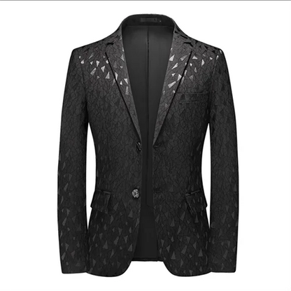 2024 New Men Business Social Suit Jacket Summer Male Single breasted Thin Dress Male Jacquard Blazers Coats