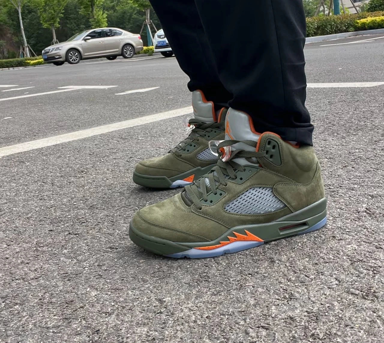 Nike Air Jordan 5 Retro 'Olive' 2024 Sneakers shoes With Original Box