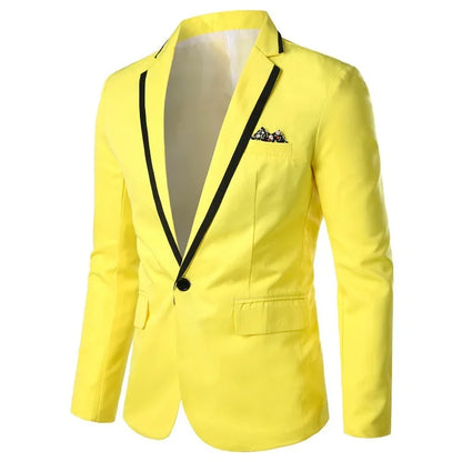 2023 Slims Men's Western-style Blazer Speed Selling Fashionable Solid Color Business Suit Casual Scene