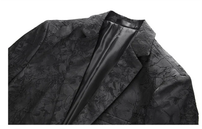 2024 New Men Business Social Suit Jacket Summer Male Single breasted Thin Dress Male Jacquard Blazers Coats