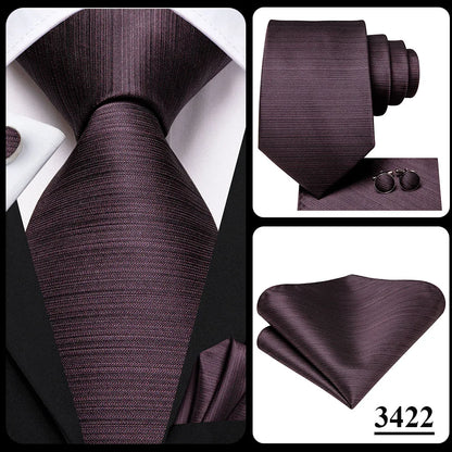Hi-Tie Designer Silk Wedding Tie For Men Blue White Plaid Handky Cufflink Set Fashion Necktie For Men Business Party Wholesale