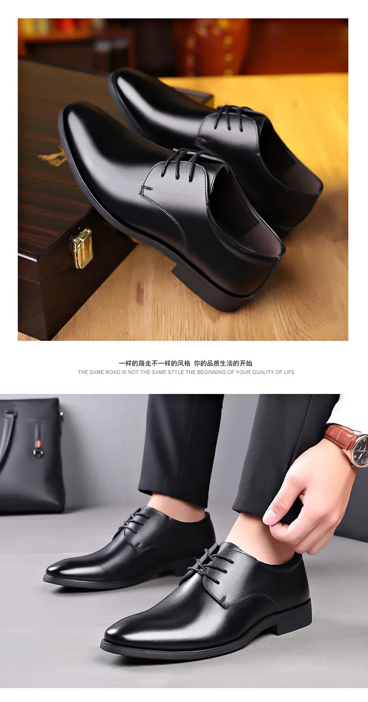 Men's new business leather Shoes Soft soled Work footwear Outdoor non slip formal shoes Fashion casual male shoes Zapatos Homme